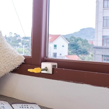 4 stk Vindue Lås Skydedørslås Skydedørslås