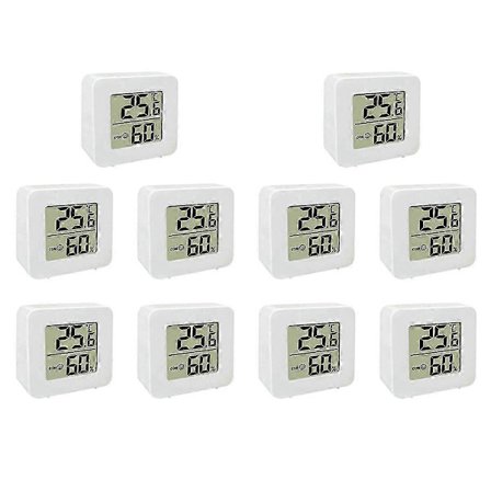 10X Mini Innendørs Termometer LCD Digital Temperatur Rom Hygrometer Måler Sensor Fuktighetsmåler Hjem_Kvalitetsgaver