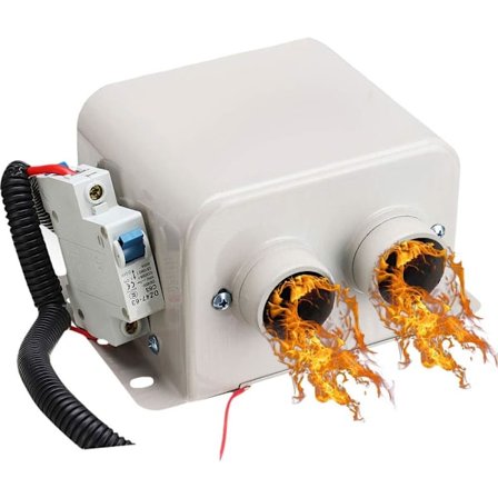 Bilvärmare Bil Vindruta Avfrostare Defroster 12V 800W Bilvärmare Kit, Hög Effekt 8 Sekunder Snabb Uppvärmning Avfrostning för Bil Vindruta Vinter