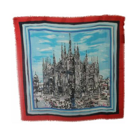 Dolce & Gabbana, Silky Scarves Rood, unisex, Maat:ONE Size