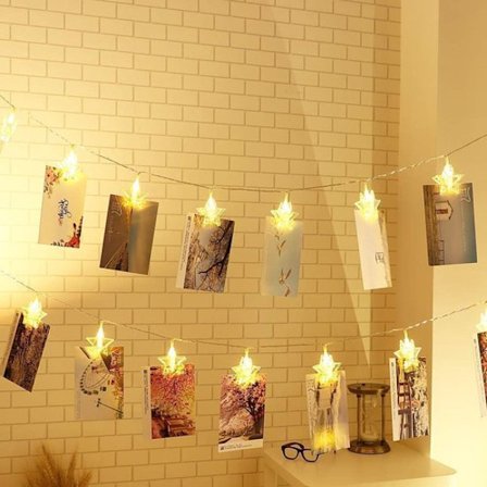 ING Valosarja - Valokuvaseppele - 40 LEDiä/Leikepöytä - 6 metriä - Lämmin valkoinen valo