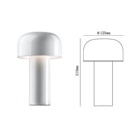 Mushroom table lamp USB rechargeable bedside lamp design sense bedroom decoration atmosphere night lamp