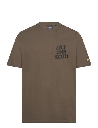 Ripple Logo T-Shirt Lyle & Scott Khaki