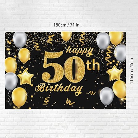 50-års födelsedagsdekoration - 50-års födelsedagsdekoration för män och kvinnor