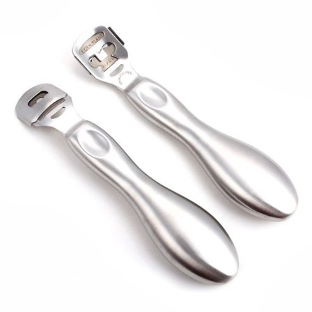 1 st Fotfil för att ta bort förhårdnader - Rakblad för fotpäl, hård död hud | Fotfilar (silver)