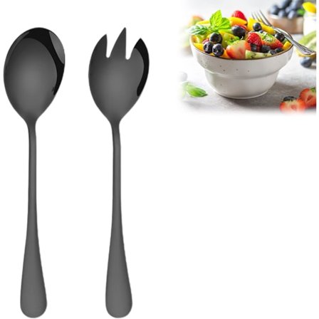 Salatbestikk, Salatgaffel, 2-delt Salatbestikksett, Salatskje