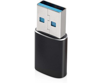 Andersson USB-A to USB-C adapter 3A, 60W - Black - USB-A till USB-C adapter 3A, 60W