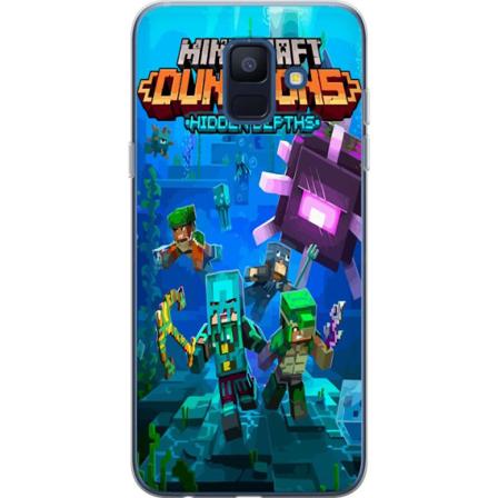 Samsung Galaxy A6 (2018) Gjennomsiktig deksel Minecraft
