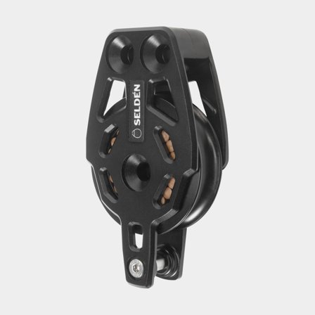 Bloco de convés Seldén RBB 60, montado no convés, com rolamento, com olhal, para cabos Ø8 - 12 mm