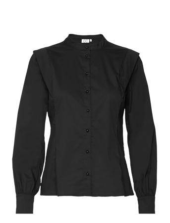 Cc Heart Reese Detail Shoulder Shir Pitkähihainen Paita Musta Coster Copenhagen