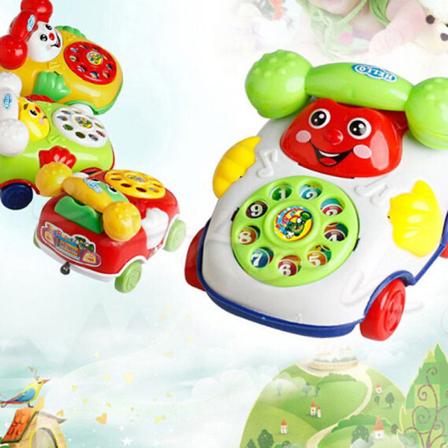 1. baby musik tegnefilm telefon pædagogisk udviklingsbarn Rød one size Red one size