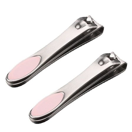 Bred tånagelsax med rak skärning, silver