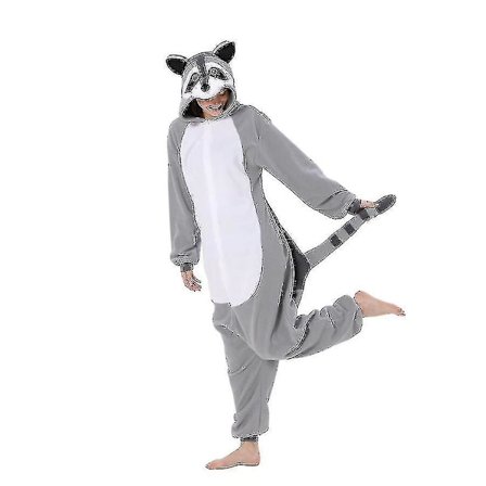 Aikuisten Pesukarhuasu - Kokopuku Pyjama Halloweeniin ja Jouluun