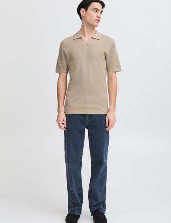 Casual Friday Cfmaverick Ss Polo Knit - Beige - L