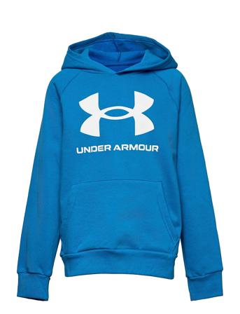 Ua Rival Fleece Hoodie Hoodie Trøje Blå Under Armour