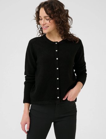 Kaffe Kaniel Knit Cardigan - Black - L