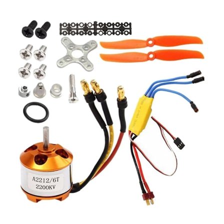 2212 2200kv Motor+30a Esc+6035 Propeller+propeller Protector Elektrisk Motor Kit För Rc Flygplan Motor