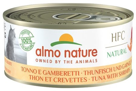 Almo Nature HFC Natural Cibo Umido Tonno E Gamberetti Per Gatti