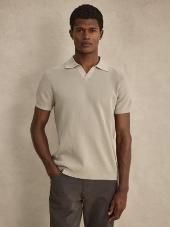 John Henric Men's Beiges Poloshirt Regular Fit Size M