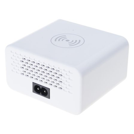 8-ports trådløs hurtigopladningsstation til mobiltelefoner med kortslutningsbeskyttelse