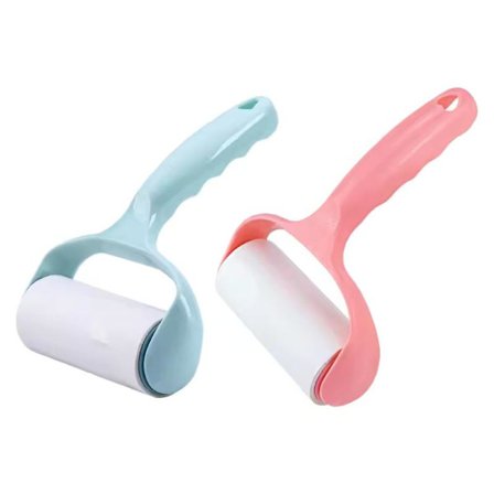 2 stk. lyserøde fnugruller og 2 ekstra ruller inkluderet | Fnugrulle, Fnugrulle til tøj