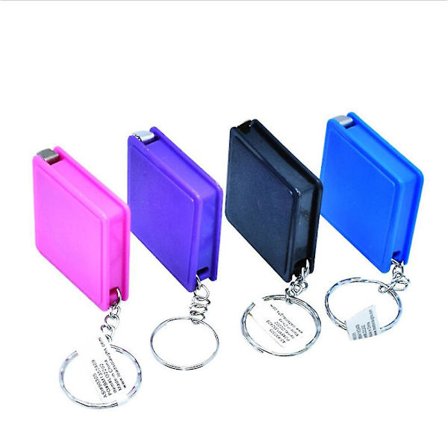 1m Uttrekkbart Målebånd Plast Bærbar Mini Målebånd Med Nøkkelring