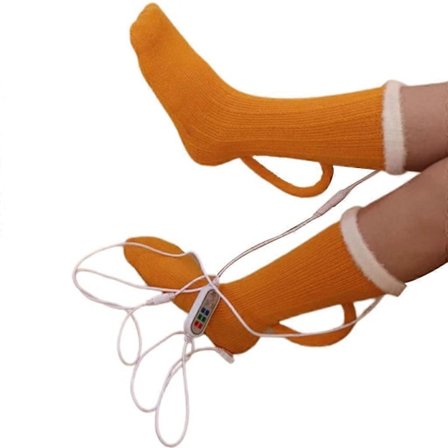 Värmestrumpa Tre Lägen Elastisk Bekväm Tvättbar Elektrisk Varm Strumpa