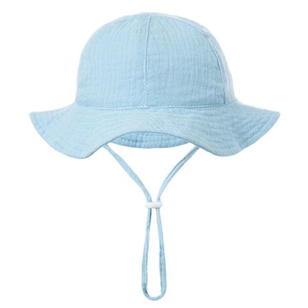Barn Bøttehatt Sollue SKY BLUE