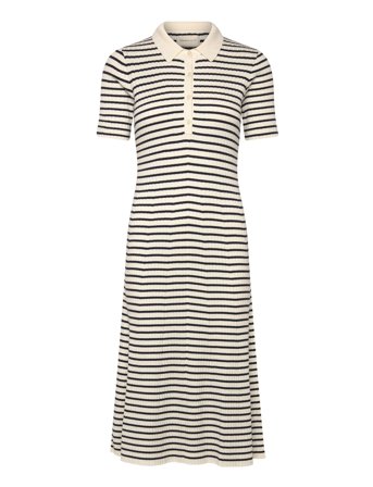 GANT | Rib Knit Striped Rugger Ss Dress | L