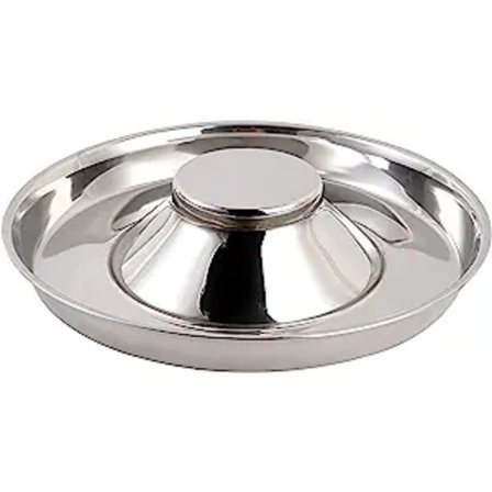 Rustfrit hvalpeskål i rustfrit stål (1 pakke) med skridsikker gummib bund, hvalpefoder