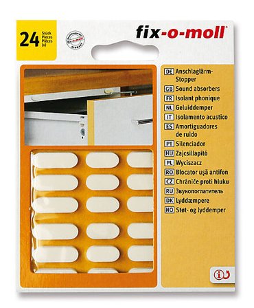 FIX-O-MOLL STØTPUTER HVITE 24STK