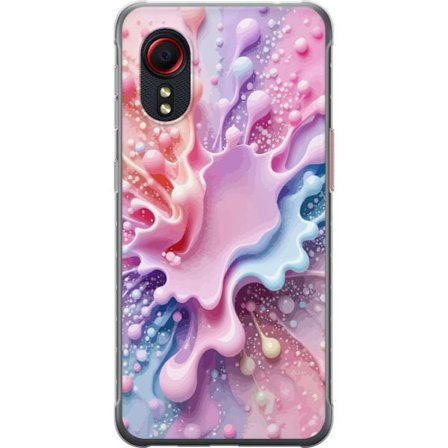 Yhteensopiva Puhelinkuori Samsung Samsung Galaxy Xcover 5 Pastellisuihku - Abstrakti motiivi vaaleanpunaisissa, sinisissä ja purppuran sävyissä