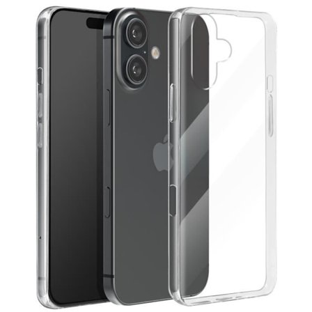 Tunt skal till iPhone 16 - AVIZAR - Tjocklek 0,5 mm - Transparent anti-fukt silikon