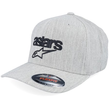 Alpinestars - Heritage Blaze Grey Heather/Black Flexfit Flexfit Grey Cap - @ Hatstore