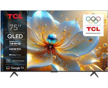 TCL-75T8C-TCL 75" T8C 4K QLED Smart TV-Tv-75 tommer og større