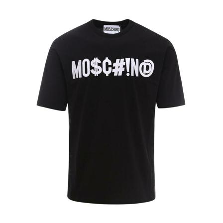 Moschino T-Shirt , Zwart , Heren , Maat: S