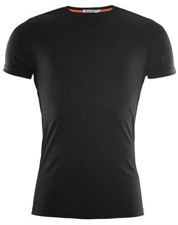 Aclima - LightWool T-Shirt V-Neck merinovillainen t-paita - Musta- Flanelli ja Kauluspaidat - Miesten