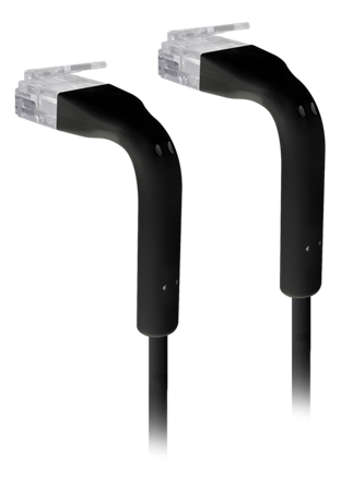 Ubiquiti UniFi Cat6 patchkabel - 10cm - svart - ultratynn og fleksibel - 50-pakning