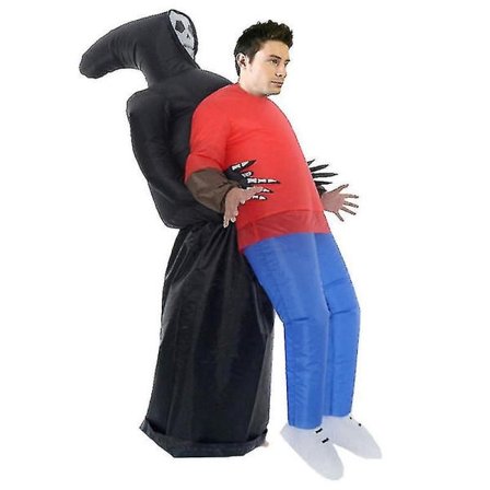 Oppblåsbar romvesenkostyme for voksen eller barn, morsomme halloweenkostymer Cosplay Fantasy-kostyme