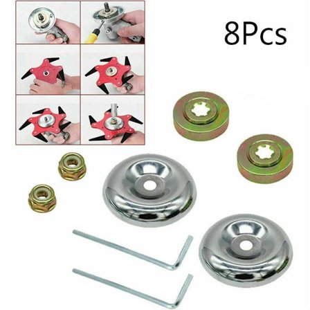 8st/ set Strimmer röjskärarbladsmutter utbyte