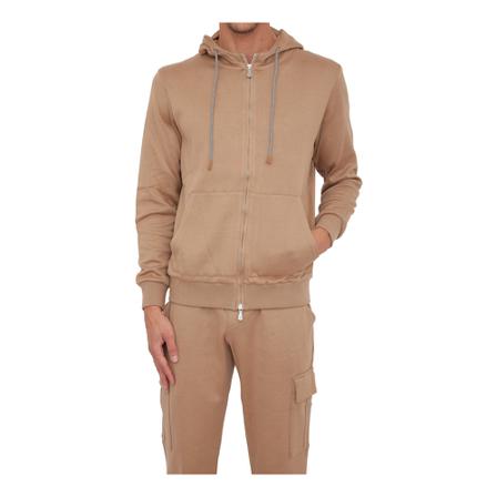 Eleventy, Hoodies Bruin, Heren, Maat:M