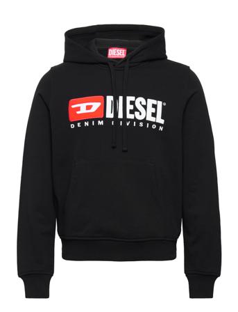 S-Ginn-Hood-Div Sweat-Shirt Black Diesel Men