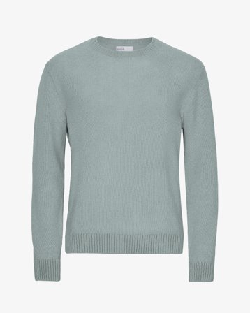 Classic Merino Wool Crew - Steel Blue S