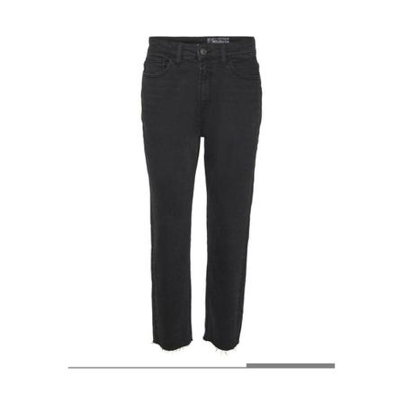 Noisy May, Straight Jeans Zwart, Dames, Maat:W28 L32,elastaan