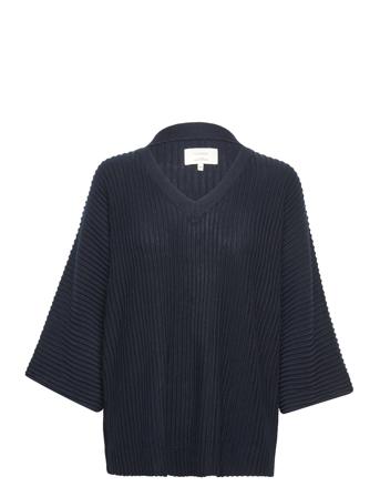 Nuirmelin V-Neck Pullover - Noos Pullover Navy Nümph