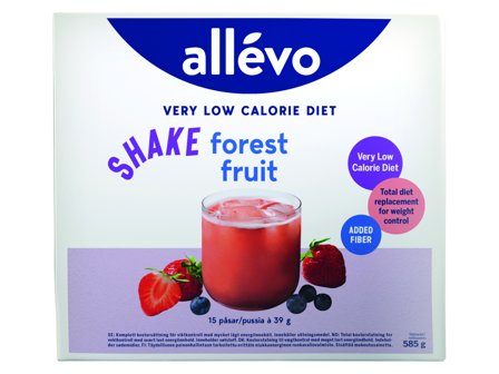 Allevo VLCD Shake Forest Fruit, 15x39 g