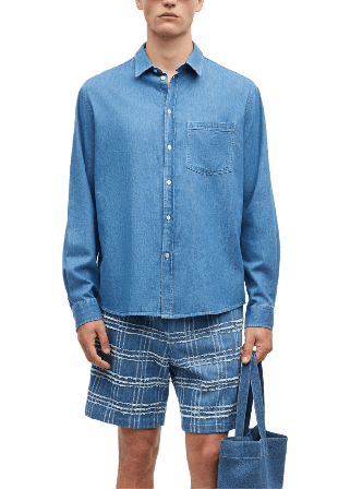 SAMSOE Saryan P Shirt 15248 Skjortor Herr Blå S