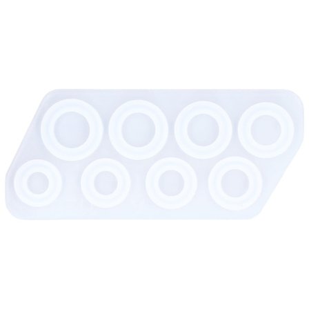 Silikonform DIY Unik Krystall Epoksy Ring Gjennomsiktig Silikonform Dekorasjon