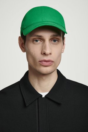 COS Men's Cotton Twill Baseball Cap in Green