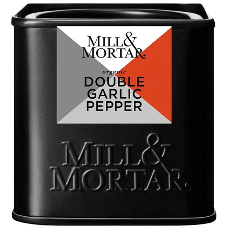 Mill & Mortar Double Garlic & Pepper Ø 50 g, Helse & Madvarer, Krydderier, Peber